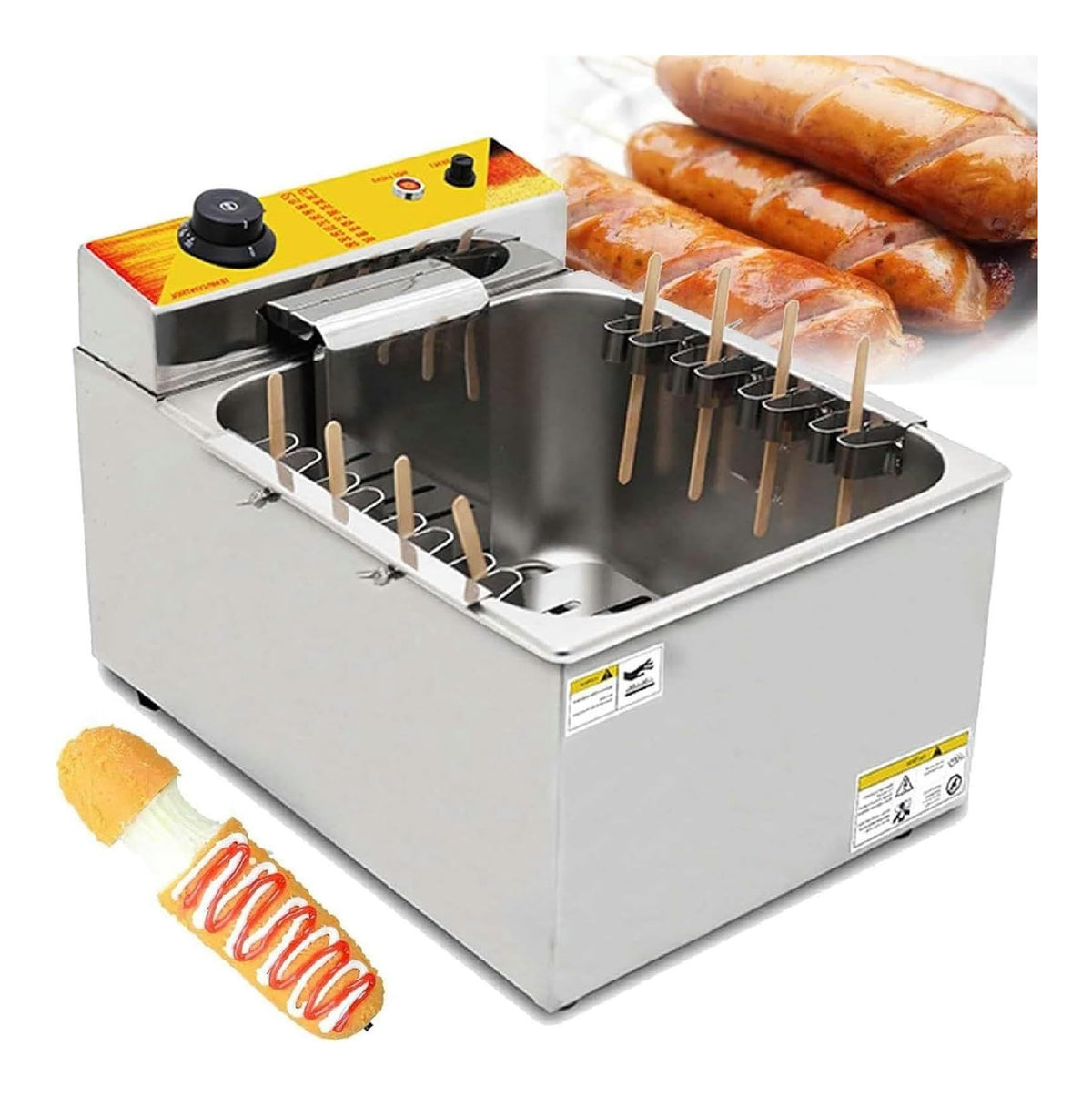 Friggitrice da cucina Friggitrice Elettrica Commerciale Formaggio Padella