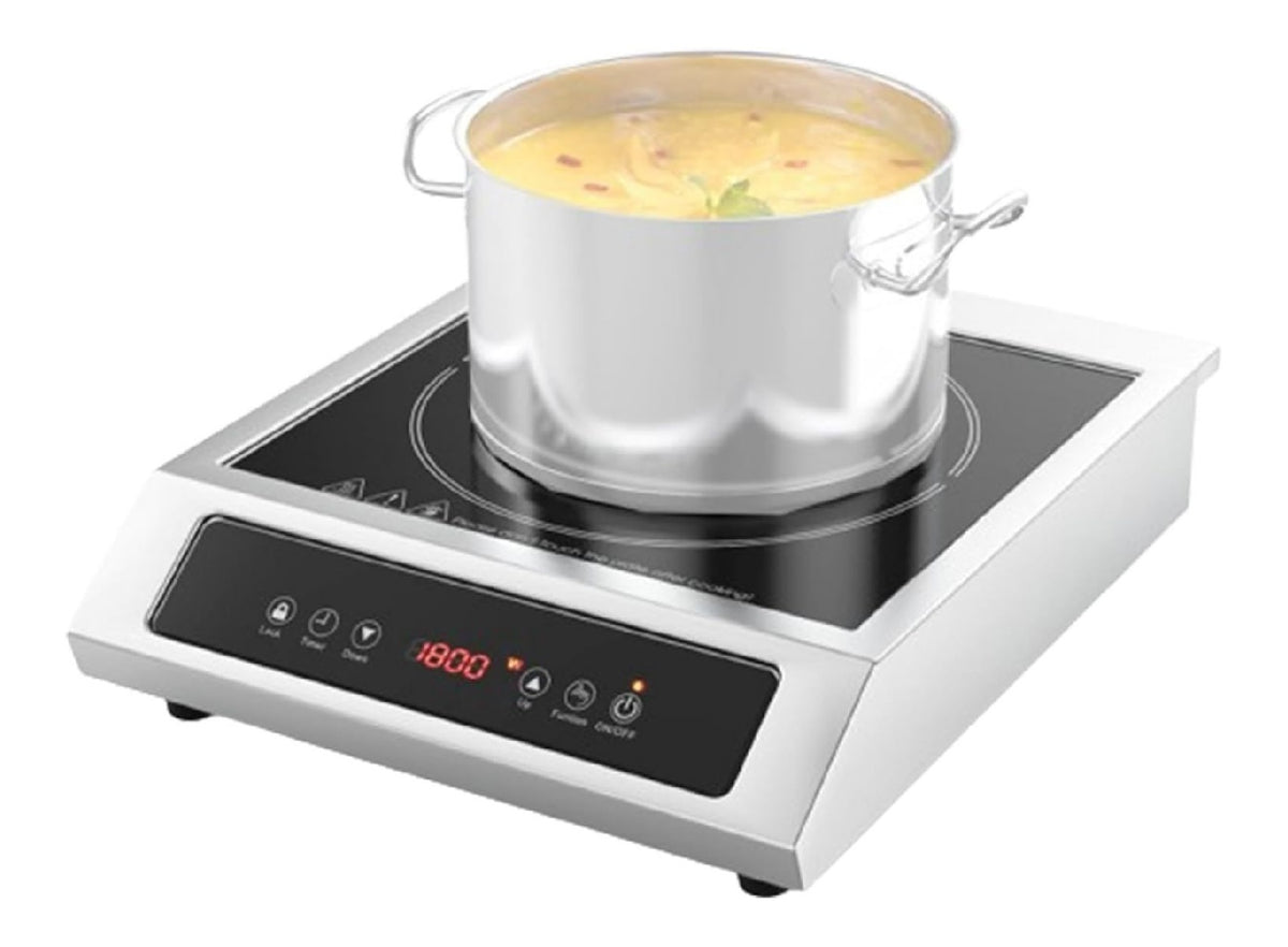 Apparecchio per uso domestico nero con comandi touch temperatura regolabile