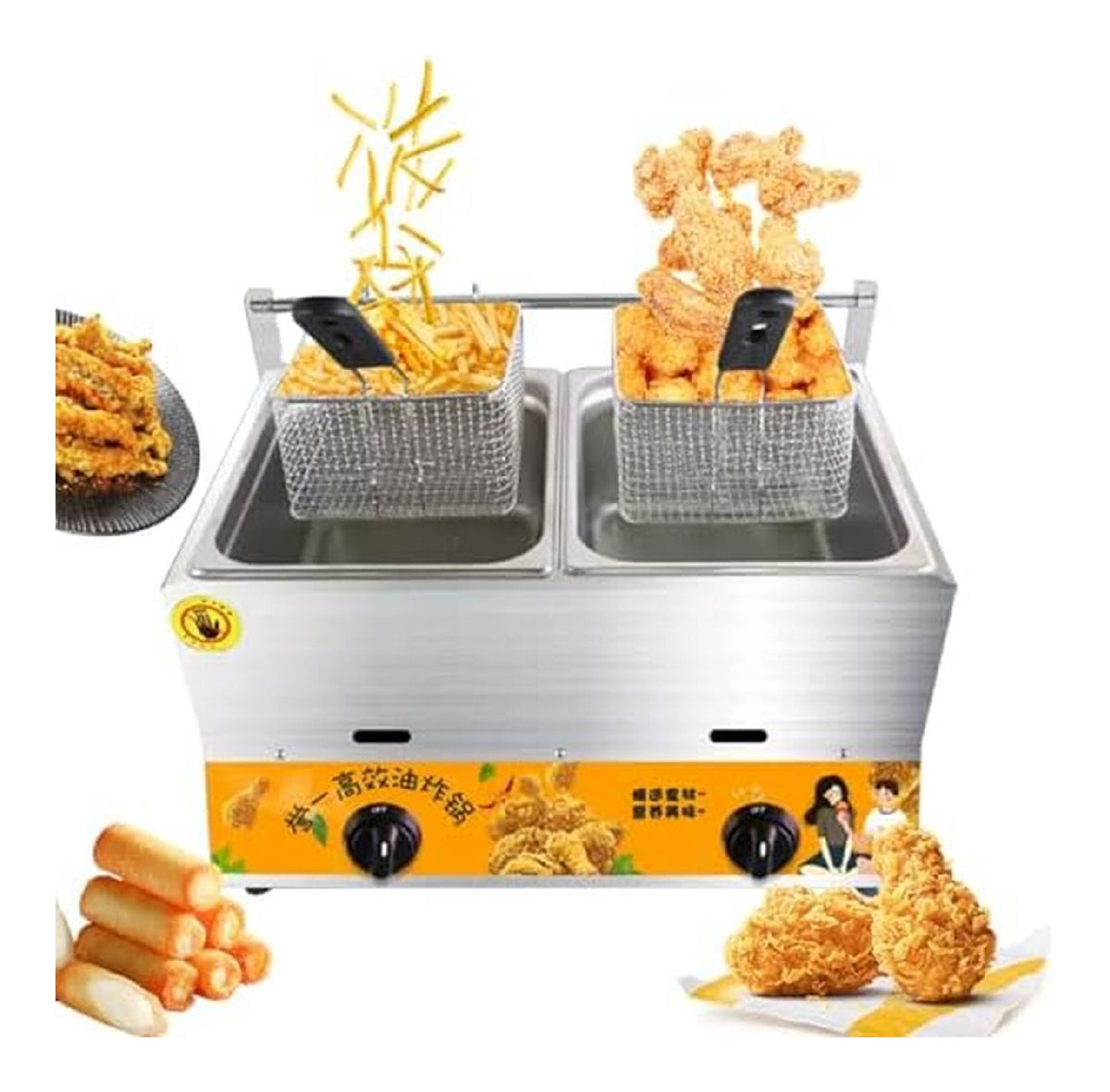 Friggitrice elettrica Friggitrice Professionale capacita Indipendente Controllo