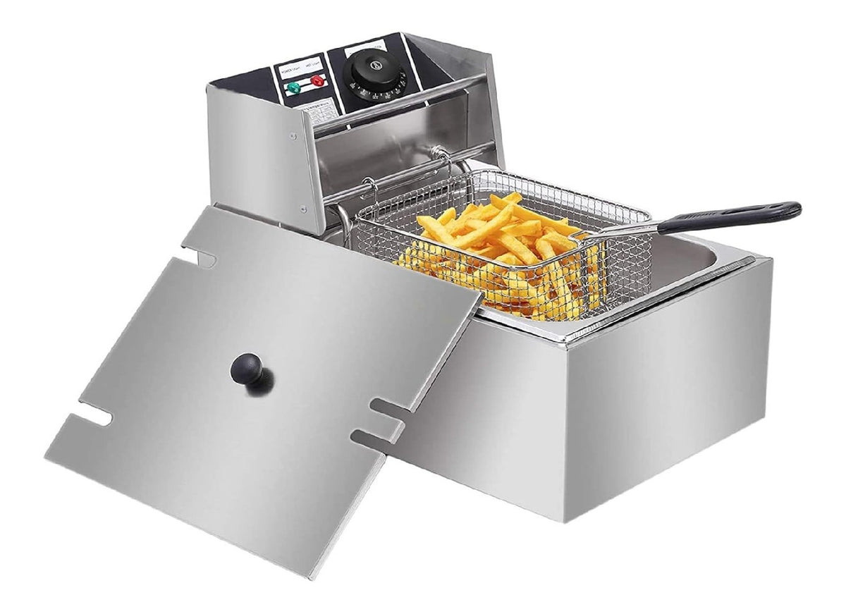 Sistema per frittura Friggitrice elettrica commerciale acciaio inossidabile
