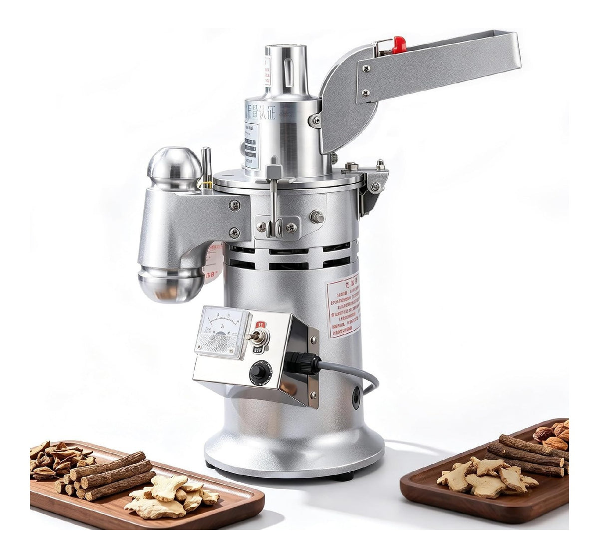 Macinino Elettrico Per Cereali, Macina funzionamento automatico rosso