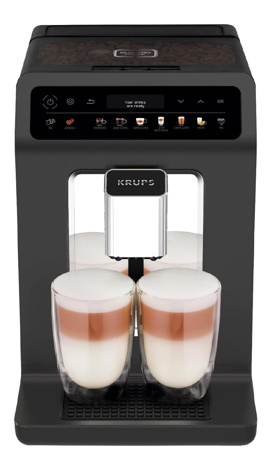 Funzionamento automatico macchina espresso grigio