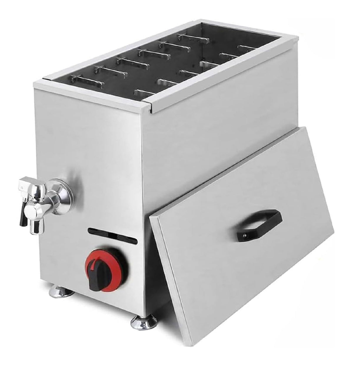 Friggitrice da cucina in acciaio inox rame