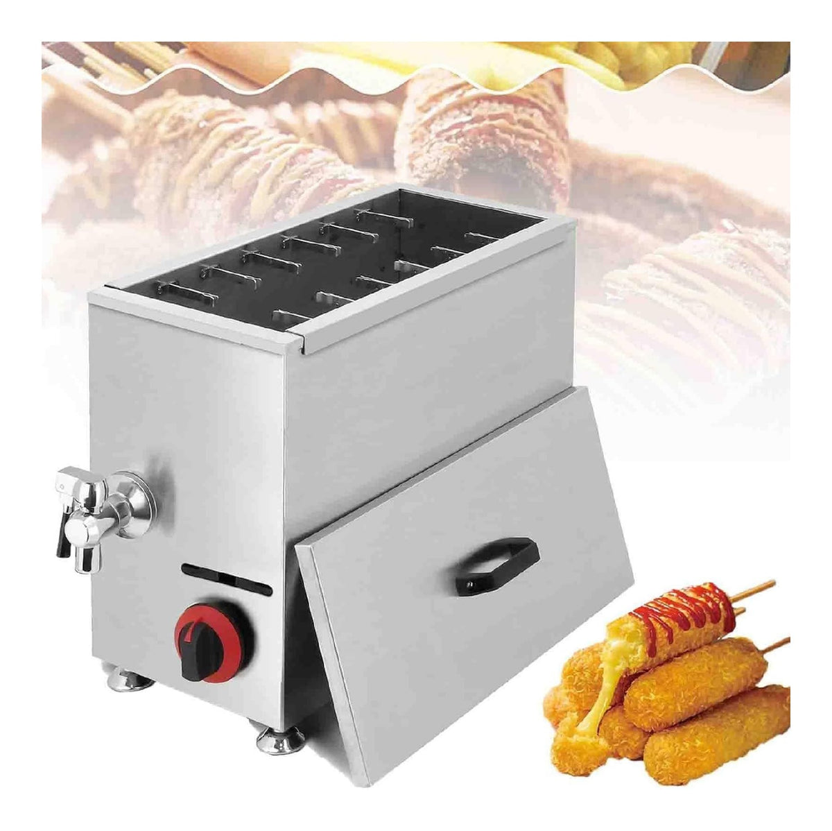 Friggitrice elettrica 21 L oro