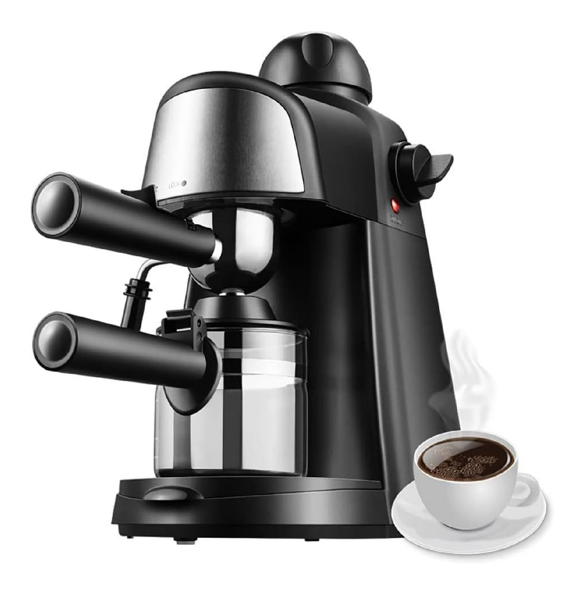 Macchina per caffe Espresso, Macchina funzionamento automatico funzione vapore rosso