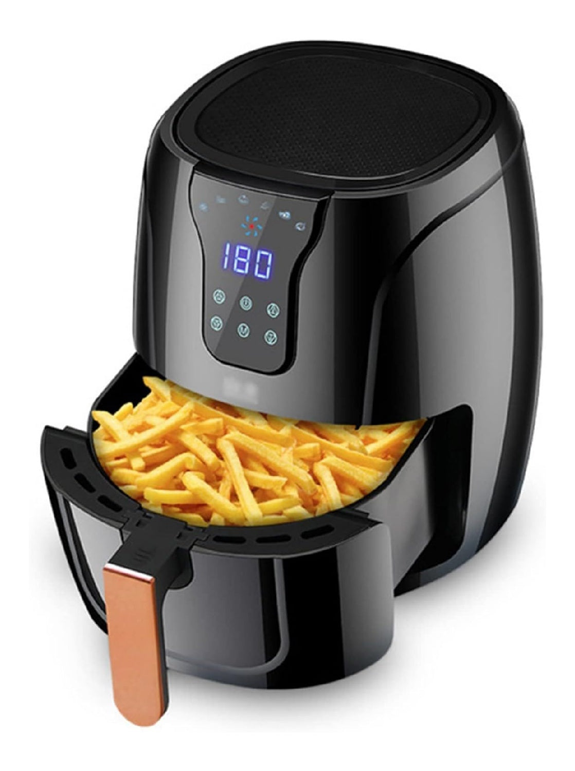 Friggitrice ad aria con comandi touch funzionamento automatico rame funzionamento automatico
