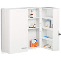 armadietti farmacia bianco con ripiani jm3386701