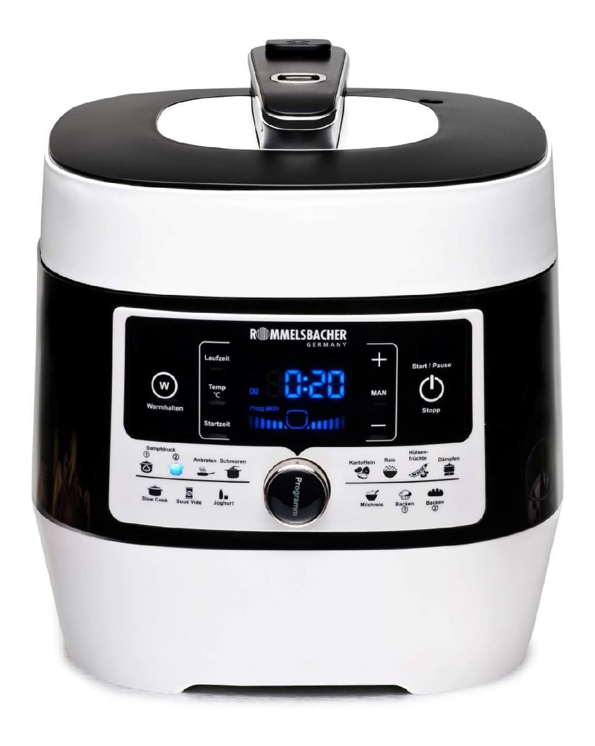 Multi-Cooker digitale con comandi touch nero