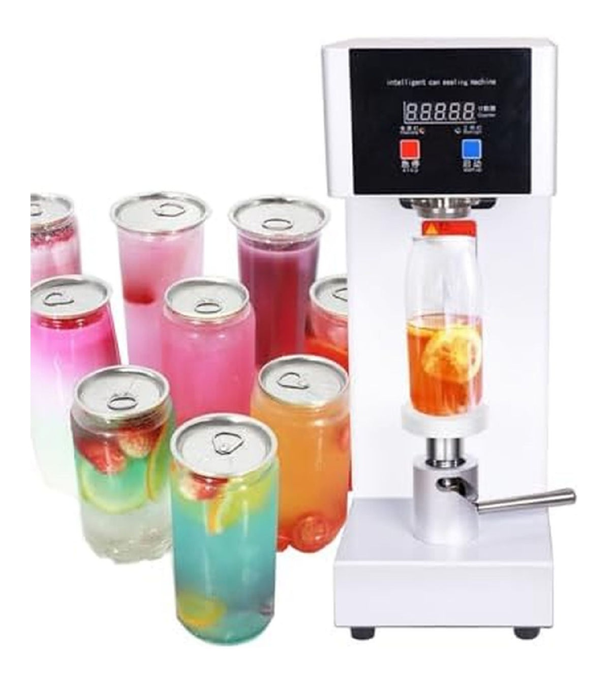 Macchina sigillatrice per tazze, macchina funzionamento automatico bianco