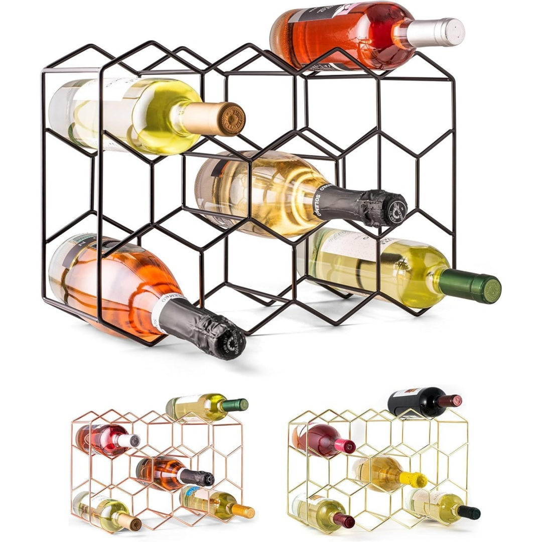 porta bottiglie da vino nero resistente nf9295662